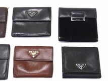 1円 PRADA プラダ テスートナイロン レザー 等 二つ折り 三つ折り 財布 ウォレット 小銭入れ 札入れ 9点セット まとめ売り DA7616_画像3