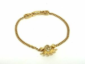 NINA RICCI Nina Ricci rhinestone bracele accessory lady's gold group DD5969