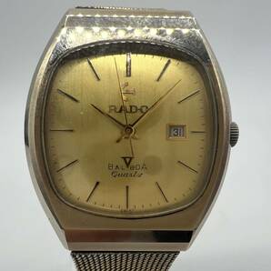 RADO ラドー BALBOA バルボア 711.9573.3 ゴールド文字盤 メンズ クオーツ 腕時計 現状不動【5157】の画像2