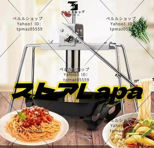 製麺機 手動パスタメーカー水洗える 7種類の麺先付き ステンレス製麺桶家庭用 業務用 初心者向け そば/うどん/生パスタ/中華麺など