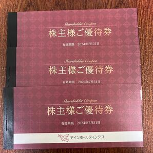 【匿名配送・送料無料】アインホールディングス 株主ご優待券 6000円分(500円×12枚) 2024.7.31までの画像1