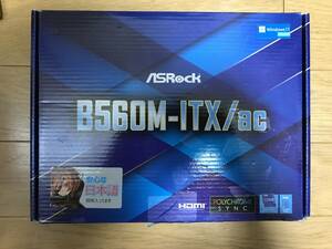 ASRock B560M-ITX/ac ITXマザーボード 起動確認済