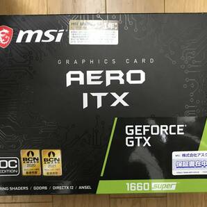 MSI GTX1660 Super 6GB AERO ITX OC グラフィックボード 動作確認済 5の画像1