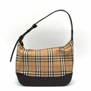 1 иен Burberrys BURBERRY Burberry noba проверка тень шланг Brown one плечо ручная сумочка косметичка 