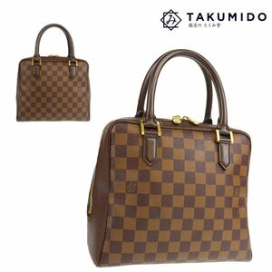 ルイヴィトン LOUISVUITTON ハンドバッグ ブレラ N51150 ダミエライン ブラウン 中古AB 276710