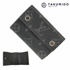 ルイヴィトン LOUIS VUITTON 三つ折り財布 ディスカバリー コンパクトウォレット M67630 モノグラム エクリプス 中古A 276724