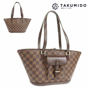 ルイヴィトン LOUIS VUITTON ショルダーバッグ マノスク PM N51121 ダミエ エベヌ レザー 中古A 276705