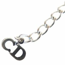 クリスチャンディオール Christian Dior ネックレス ロゴ シルバー アクセサリー 中古AB 276702_画像5