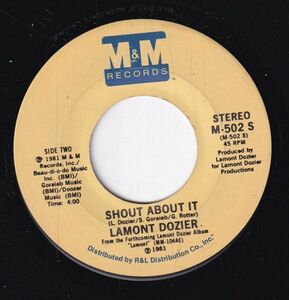 Lamont Dozier - Shout About It / Shout About It (A) SF-CK581