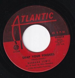 Barbara Lewis - Snap Your Fingers / Puppy Love (B) SF-CJ519