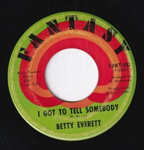 Betty Everett - I Got To Tell Somebody / Why Are You Leaving Me? (B) SF-CK316