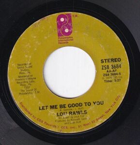 Lou Rawls - Let Me Be Good To You / Lover's Holiday (B) SF-CJ492