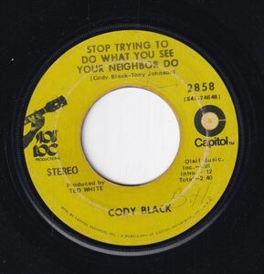 Cody Black - Stop Trying To Do What You See Your Neighbor Do / Ain't No Love Like Your Love (B) SF-CM303