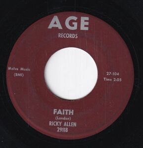 Ricky Allen - Cut You A-Loose / Faith (B) SF-CK077