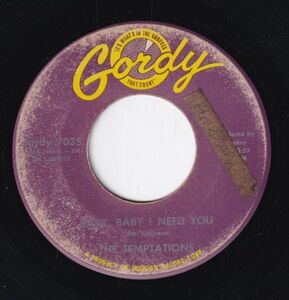 The Temptations - Girl (Why You Wanna Make Me Blue) / Baby Baby I Need You (B) SF-CK047