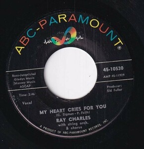 Ray Charles And His Orchestra - Baby, Don't You Cry (The New Swingova Rhythm) / My Heart Cries For You (B) SF-CF441