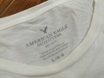 kkyj2394 ■ AMERICAN EAGLE OUTFITTERS ■ アメリカンイーグルアウトフィッターズ Tシャツ カットソー トップス 半袖 白×黄 L_画像9