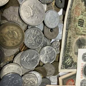 1円〜 日本紙幣 大量 コイン 1.05kg 外国硬貨 外国銀貨 銅貨 まとめて硬貨 紙幣 アンティークコイン 海外 円銀の画像10