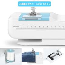 最新モデル ミシン 電動ミシン 家庭用 初心者向け 12種類の縫い目 返し縫い フットペダル_画像5