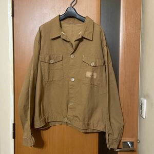 希少 bozo購入『USED 』VINTAGEユーロミリタリーワークジャケット ヴィンテージ ビンテージ 古着 ワーク ブルゾン 軍物 アウター