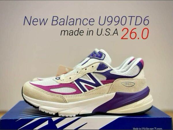 人気モデル！New Balance U990TD6 26.0㎝ USA製　大谷翔平 