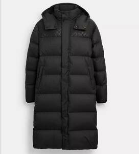 165000 jpy * new goods & regular goods guarantee * Coach COACH* signature * long down jacket L* black 