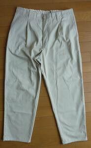 ◆◇B:MING by BEAMS×UNIVERSAL OVERALLコラボ TUCK TAPERED PANTS アイボリー 34inch タックテーパードパンツ◇◆