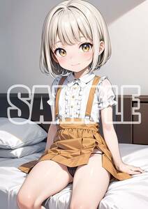 2324【高品質☆A4サイズポスター】アートポスター セクシー 美女 美少女 制服 下着 イラスト かわいい 女の子 同人 オリジナル アニメ