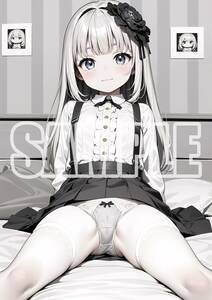 2574【高品質☆A4サイズポスター】アートポスター セクシー 美女 美少女 制服 下着 イラスト かわいい 女の子 同人 オリジナル アニメ