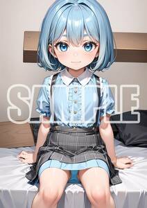 2613【高品質☆A4サイズポスター】アートポスター セクシー 美女 美少女 制服 下着 イラスト かわいい 女の子 同人 オリジナル アニメ