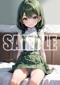 2677【高品質☆A4サイズポスター】アートポスター セクシー 美女 美少女 制服 下着 イラスト かわいい 女の子 同人 オリジナル アニメ