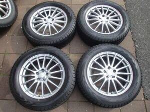 新同 23年製 ヨコハマ GRASS & ほぼ10分山 iceGUARD G075 235/60R18set　CR-V X-TRAIL CX-60等に　手渡し大歓迎　送料安！