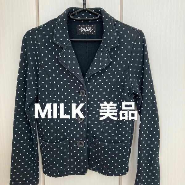 MILK ジャケット　ドット柄　可愛い