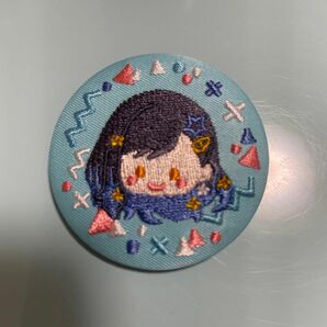 プロセカ 杏 刺繍缶バッジ