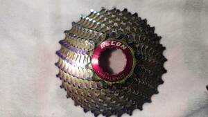 RECONre- navy blue . saddle Rainbow 11s 11-30T light weight sprocket 