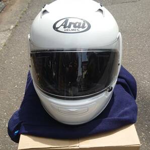 Arai アライ Quantum-J クアンタムJ フルフェイスヘルメット ホワイト Lサイズ 2017年製造 再出品の画像1