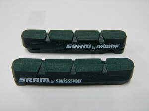 即決 SWISSSTOP HIGH PERFORMANCE GREEN (SWISS STOP) シマノ互換 キャリパーブレーキ シュー 1輪分