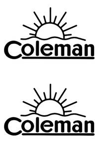 ステッカー　Coleman sunshine ①-②　2枚set