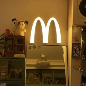 マクドナルド ゴールデンアーチ ライト アメカジ 新品未使用品 壁掛け Mcdonald'sの画像2