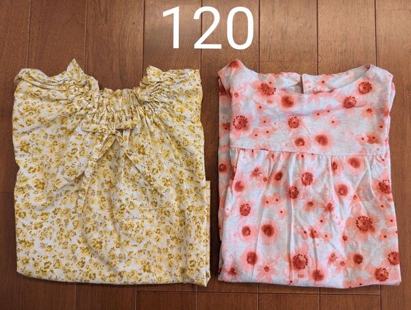 女の子 ブラウスとチュニック 花柄 120