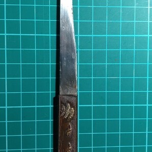 日本刀装具 小柄穂先小刀付 時代物 金工 ①の画像7