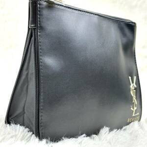 1円【新品未使用】YVES SAINT LAURENT イヴ・サンローラン セカンドバッグ クラッチバッグ ビジネス ロゴ メンズ ゴールド金具