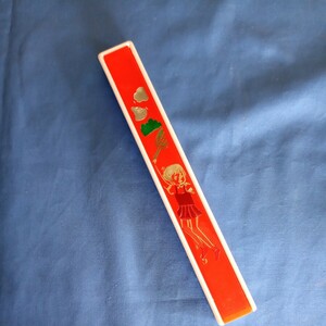  Showa Retro # теннис красный палочки для еды коробка 