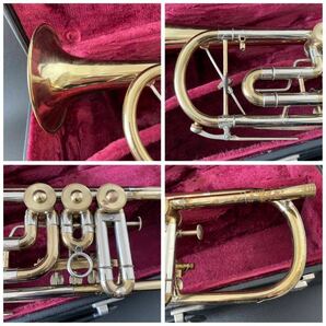 ◆★本日限定特価★調整済★Amati kraslice アマティ B♭トランペット trumpet ゴールド 12410 金管楽器 チェコ製 マウスピースとケース付の画像9