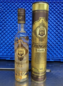 CHINGGIS GOLD chin gis Gold mongoru vodka 500ml 39% old sake not yet . plug box attaching * long-term storage dirt!