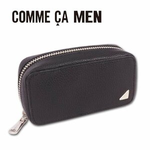  Comme Ca men COMME CA MEN cow leather key case men's black new goods regular goods box none smart key card inserting 