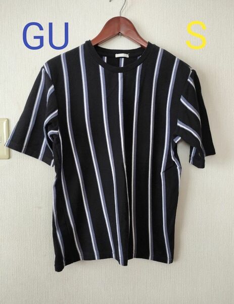 【美品】GU ストライプ　半袖Tシャツ　Sサイズ 