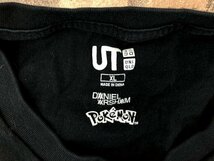 UT UNIQLO ユニクロ × ダニエル・アーシャム × ポケモン メンズ ミュウツープリント 半袖Tシャツ 大きいサイズ XL 黒_画像2