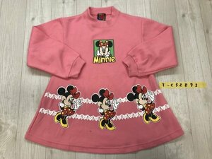 ※サイズ選択どれぐらい？　MICKEY UNLIMITED キッズ ミニーマウス プリント トレーナー M ピンク