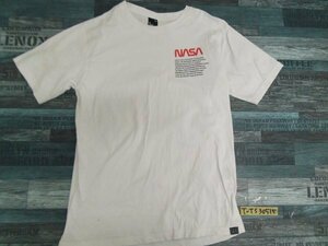 B ONE SOUL ビーワンソウル メンズ NASA 半袖Tシャツ 大きいサイズ XL 白